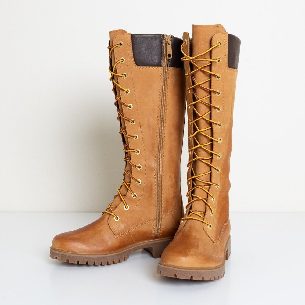 Timberland Premium 14 Inch Wheat Nubuck Leather Waterproof Boots 6.5 - Picture 9 of 16